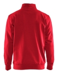 Afbeeldingen van Blåkläder/Sweatshirt bi-colour met halve rits/3353/Rood/Zwart/XS