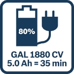 Afbeeldingen van Bosch Accu Click & Go 18 V Starterset 2x 5,0