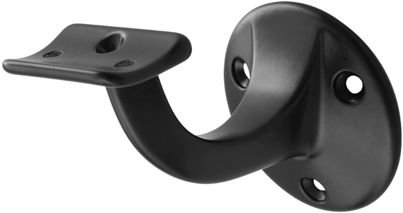 Afbeeldingen van Leuninghouder 65 hol zwart