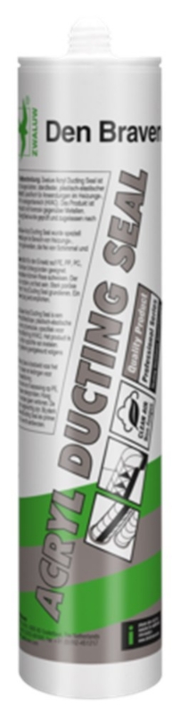 Afbeeldingen van Zwaluw Acryl Ducting Seal 310 ml Zilver-Grijs