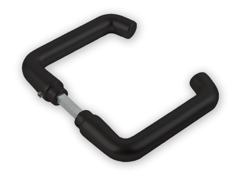 Afbeeldingen van Deurkrukset type 356 deurdikte 40mm zwart