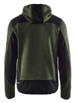 Afbeeldingen van Blåkläder/Gebreid vest met softshell/4930/Army Groen/Zwart/M