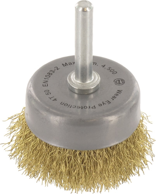 Afbeeldingen van Komborstel sch. 6mm Ø50x0,20 mm gegolfd messingdraad