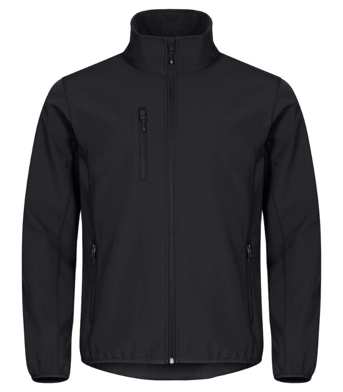 Afbeeldingen van Classic Softshell Jacket Heren Zwart XL