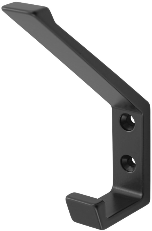 Afbeeldingen van Hoed-/jashaak enkel mat zwart