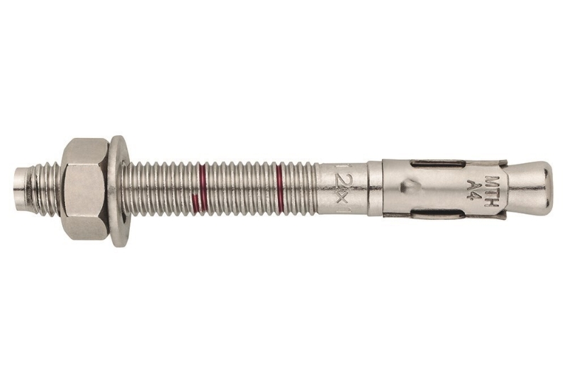 Afbeeldingen van 4Tecx Doorsteekanker RVS A4 M10 x 70 Ø 10mm E