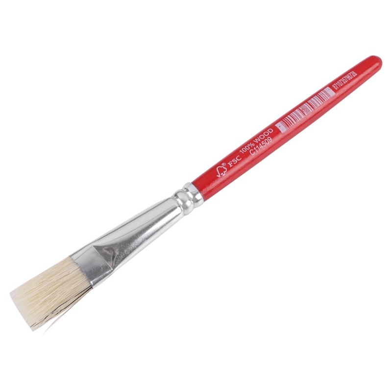 Afbeeldingen van Copenhagen Pro gompenseel, kort, wit Chinees varkenshaar, kunststof steel.