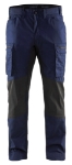 Afbeeldingen van Blåkläder/Service werkbroek stretch/1459/Marineblauw/Zwart/C50