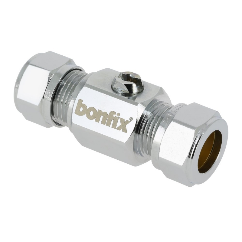 Afbeeldingen van BONFIX Kogelstopkraan recht 12 (schroevendraa