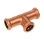 Afbeeldingen van BONFIX 833625 M-Press koper water T-stuk verl. 22 x 15 x 22