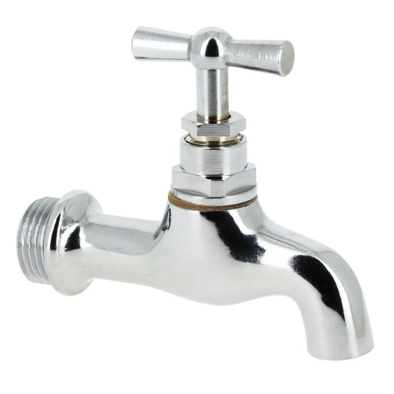 Afbeeldingen van BONFIX tapkraan chroom met gladde uitloop 1/2