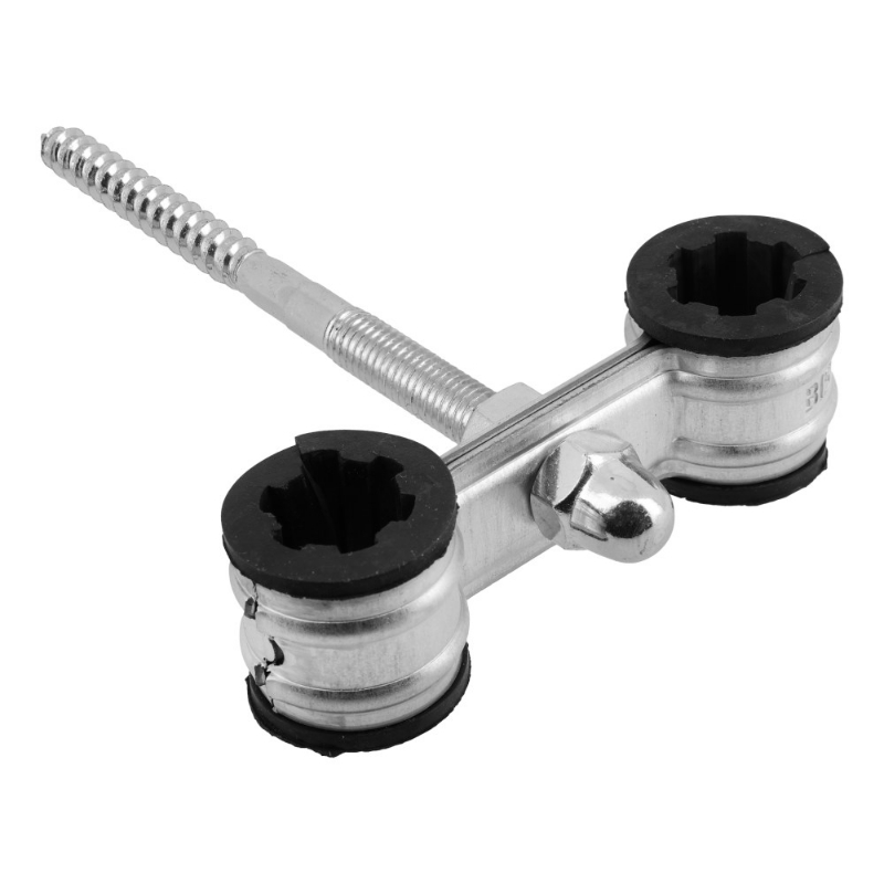 Afbeeldingen van BONFIX Dubbele radiatorbgl. 15mm met muurpen