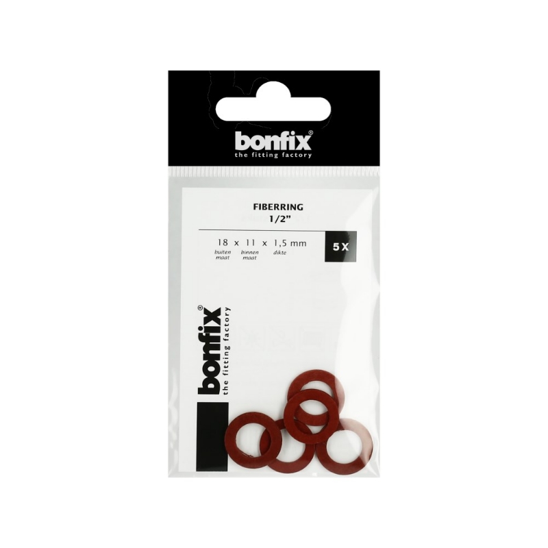 Afbeeldingen van BONFIX Fiberring 1/2" (18 x 11 x 1,5 mm) 5 st