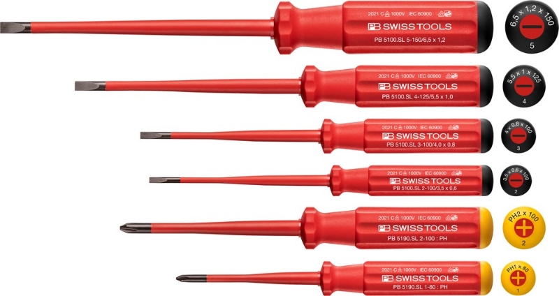 Afbeeldingen van Schroevendraaierset 6-delig zaagsnede/ph