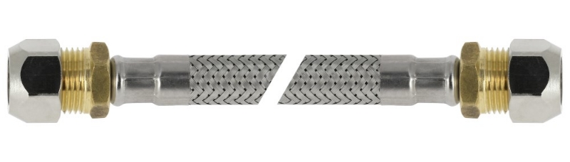 Afbeeldingen van BONFIX Blister RVS Flexibele slang 35 cm 12 m