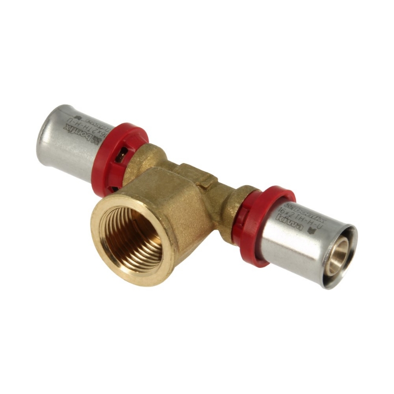 Afbeeldingen van BONFIX 837505 alu-pers T-stuk binnendraad 16 x 1/2 x 16