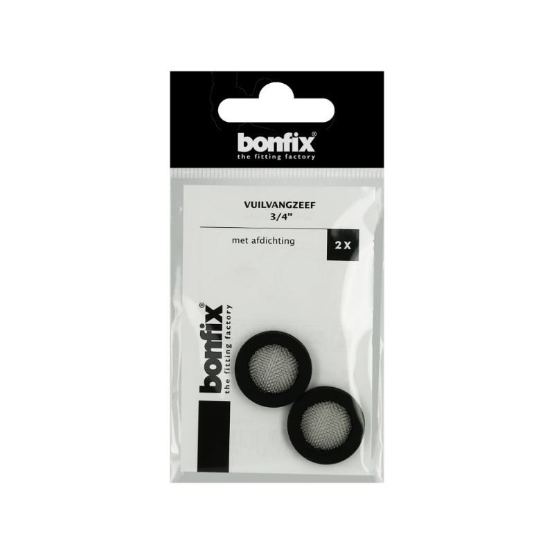 Afbeeldingen van BONFIX Vuilvangzeef 3/4" met afdichting 2 stu
