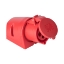 Afbeeldingen van CEE opbouw wcd 32A 4p 400V 6h rood-rood IP44 huis rood