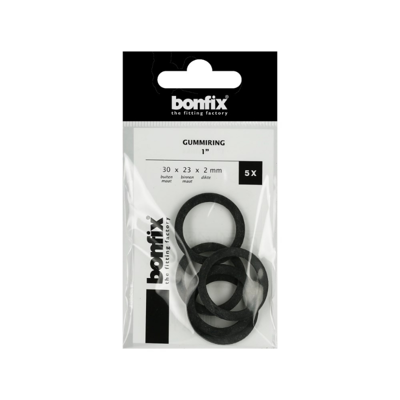 Afbeeldingen van BONFIX Gummiring 1" (30 x 23 x 2 mm) 5 stuks