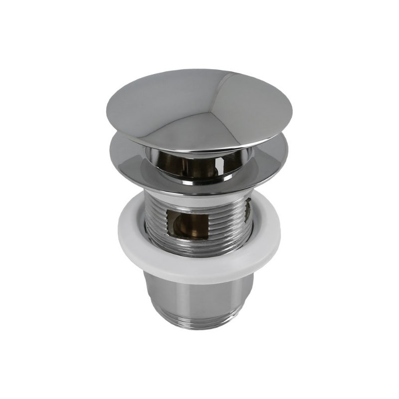 Afbeeldingen van BONFIX Messing verchroomde wastafelplug click