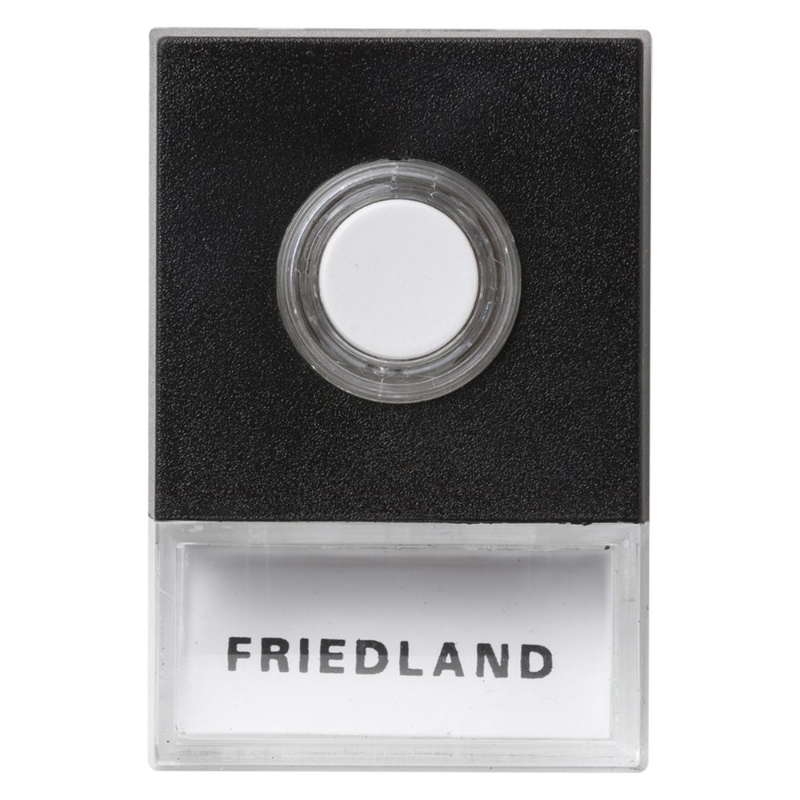 Afbeeldingen van Honeywell beldrukker, type D723, bedraad, verlicht, zwart.